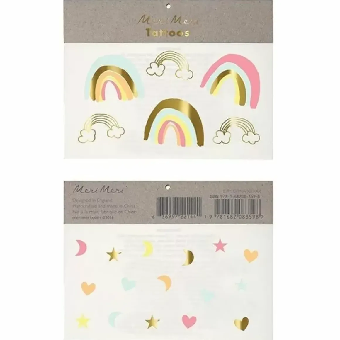 Plaktattoos Neon Rainbows Meri Meri