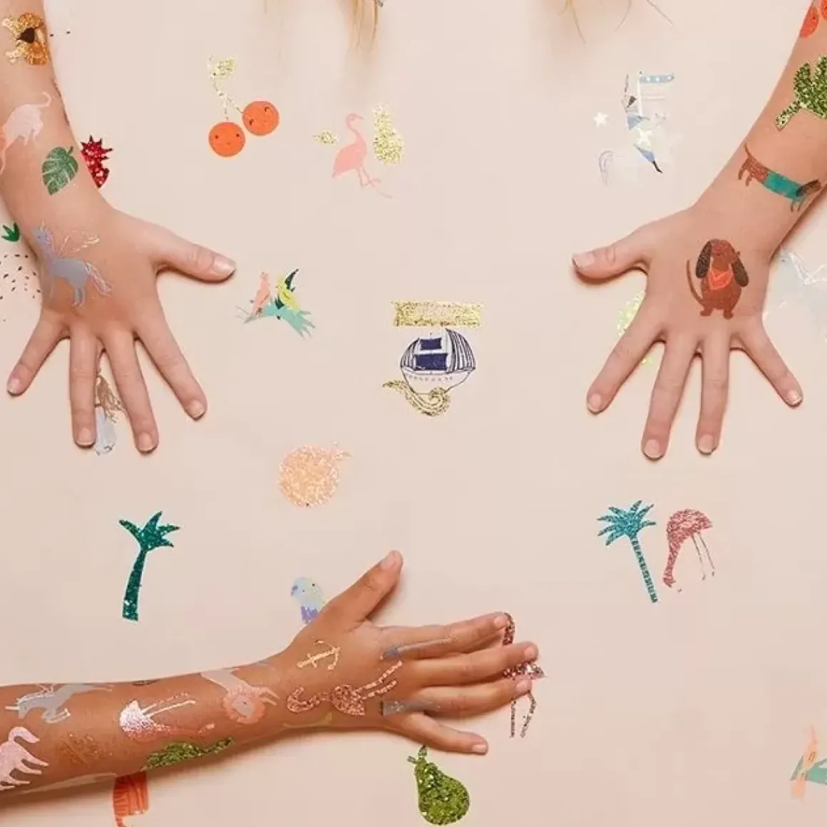 Plaktattoos Neon Rainbows Meri Meri