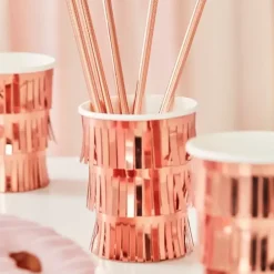 Rietjes Metaal Rosegoud Mix It Up (5St) Ginger Ray