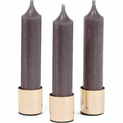 Senza Magnetische Kaarsenhouders Goud (3St)