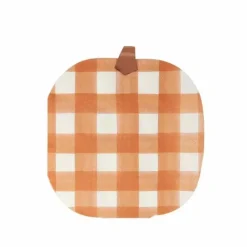 Servetten Gingham Pumpkin Halloween (16St) Meri Meri