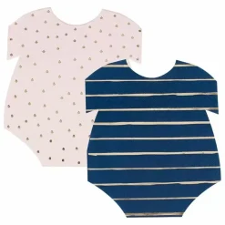 Servetten Romper Navy & Pink Gender Reveal (16St) Ginger Ray