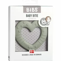 Siliconen Bijtring Heart Sage Bibs