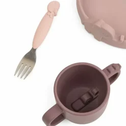 Siliconen Serviesset Peekaboo Deer Friends Roze Done By Deer