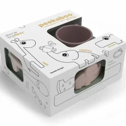 Siliconen Serviesset Peekaboo Deer Friends Roze Done By Deer