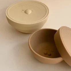 Siliconen Snackboxen Limonade/Almond Konges Slojd