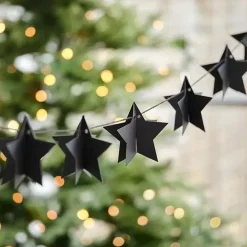 Slinger Sterren 3D Zwart Contemporary Christmas Ginger Ray
