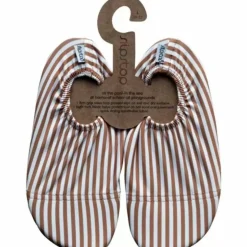 Slipstop Waterschoentjes Cognac Stripe - Nu Bestellen Voor Veilig Spelen In Het Water!