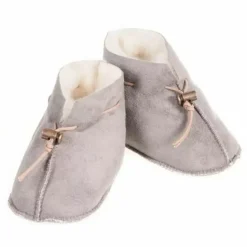 Slofjes Baby Emo Velours Grijs Alwero