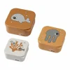 Snackboxen Sea Friends Mustard/Grey (3St) Done By Deer