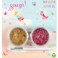 Souza Haar Glitterset Roze & Goud