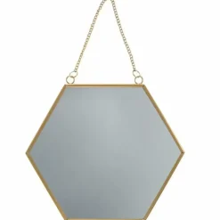 Spiegel Hexagon Goud (27Cm) Sass & Belle