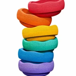 Stapelstein Balance Set Rainbow Basic (6St)