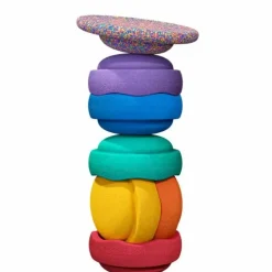 Stapelstein Stapelstenen Classic Rainbow + Balansbord