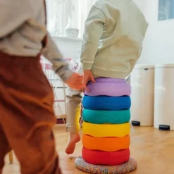 Stapelstein Stapelstenen Classic Rainbow + Balansbord