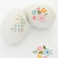 Stickerset Paaseieren Gingham Bunny Meri Meri