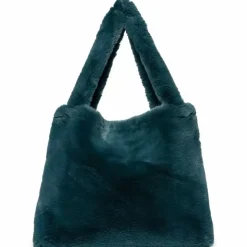 Studio Noos Mom Bag Petrol Blue Faux Fur