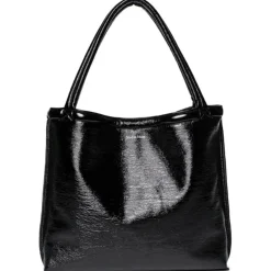 Studio Noos Mom Bag Reversible Teddy Lacquer Zwart