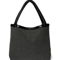 Studio Noos Mom Bag Reversible Teddy Lacquer Zwart