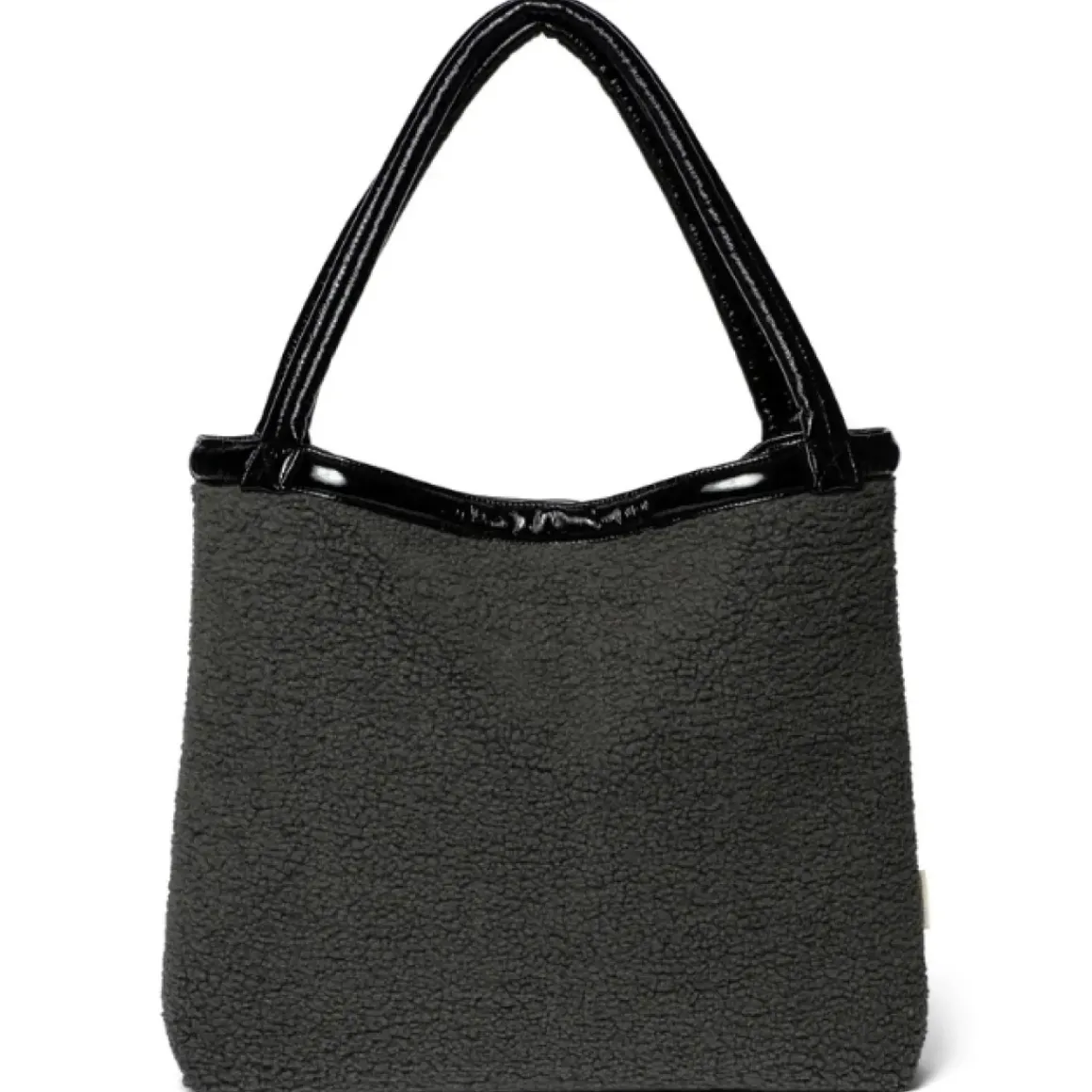 Studio Noos Mom Bag Reversible Teddy Lacquer Zwart