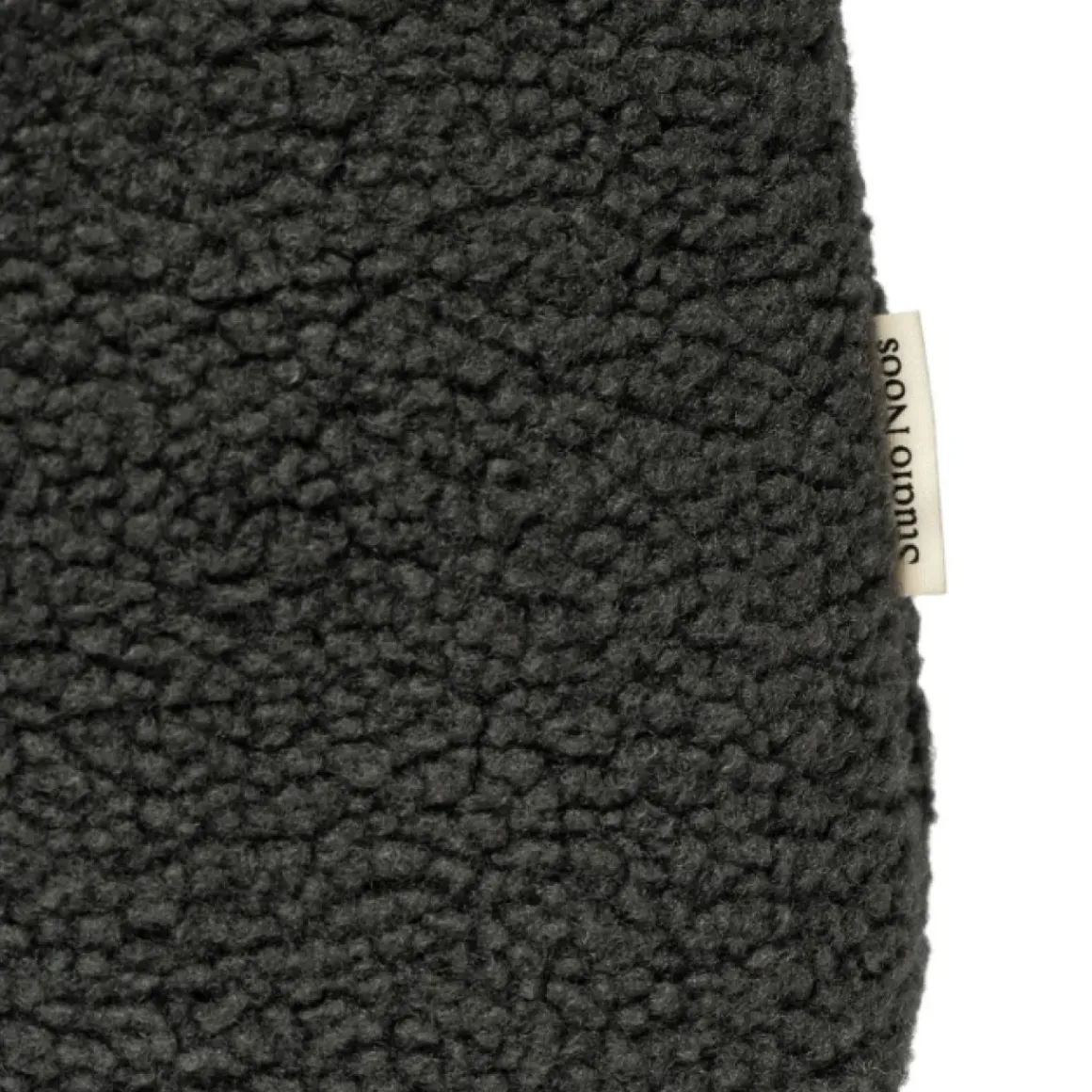 Studio Noos Mom Bag Reversible Teddy Lacquer Zwart