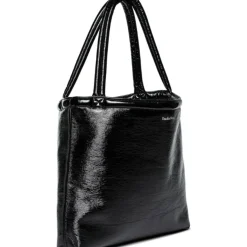 Studio Noos Mom Bag Reversible Teddy Lacquer Zwart
