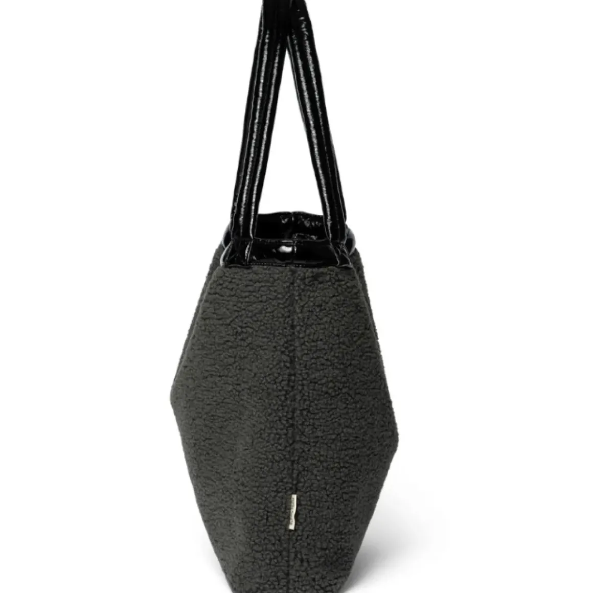 Studio Noos Mom Bag Reversible Teddy Lacquer Zwart