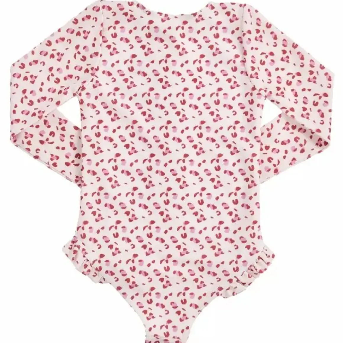 Swim Essentials Badpak Lange Mouw Old Pink Leopard