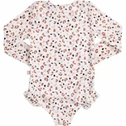 Swim Essentials Badpak Lange Mouw Khaki Leopard