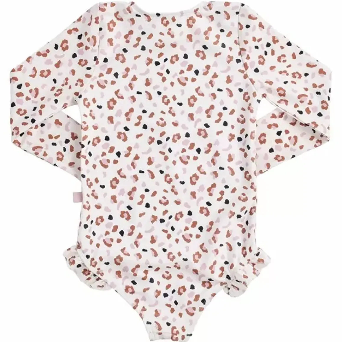 Swim Essentials Badpak Lange Mouw Khaki Leopard