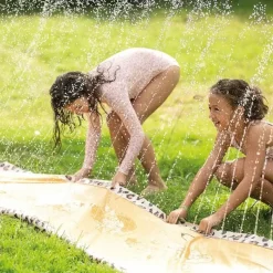 Swim Essentials Single Waterslide Beige Leopard Sprinkler