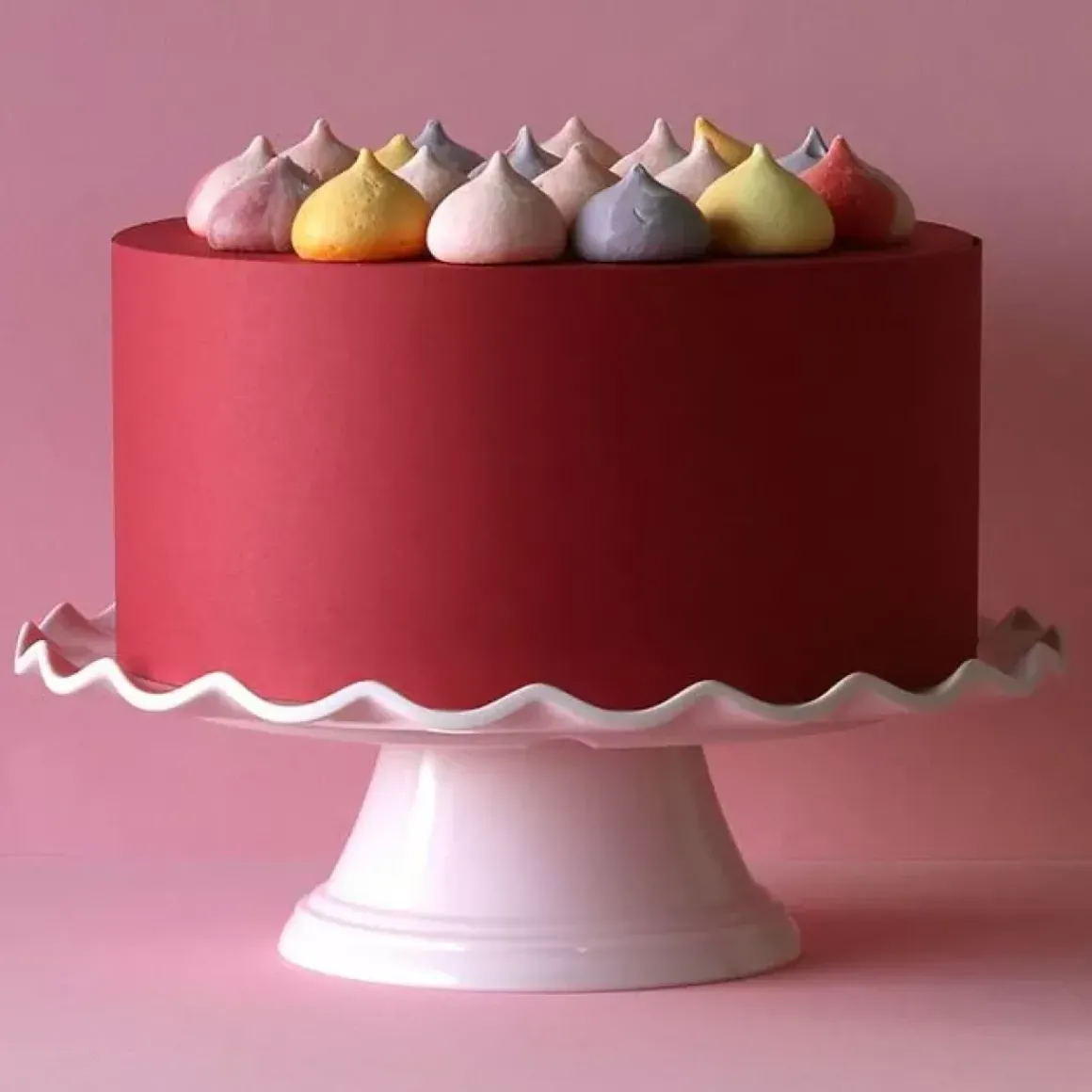 Taartplateau Waves Roze A Little Lovely Company