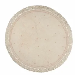 Tapis Petit Rond Vloerkleed Emma Dots Pink