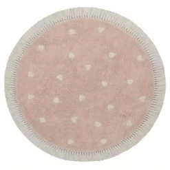 Tapis Petit Rond Vloerkleed Fleur 120X120Cm