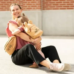 Tasje On The Go Teddy Beige Childhome