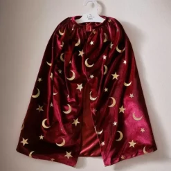 Verkleedcape Goochelaar Velvet Rood Ginger Ray