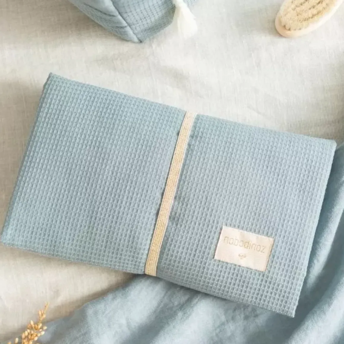 Verschoonmatje Mozart Stone Blue Nobodinoz