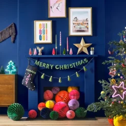 Vilten Kerstsok Merry And Bright Ginger Ray