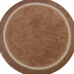 Vloerkleed Anna Old Pink Rond (110Cm) Tapis Petit