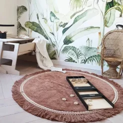 Vloerkleed Anna Old Pink Rond (110Cm) Tapis Petit