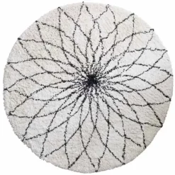 Vloerkleed Flower Power Rond (110Cm) Kidsdepot