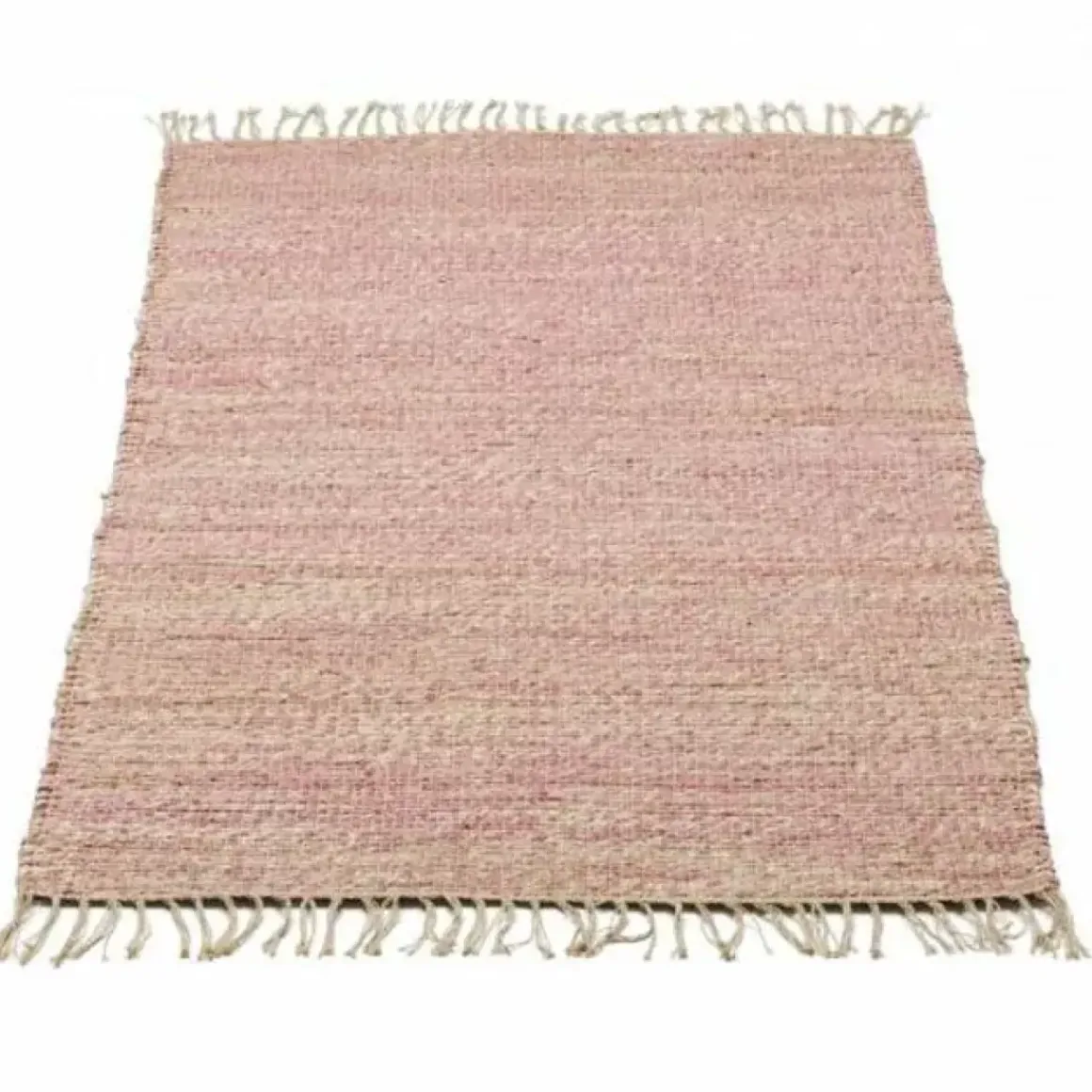 Vloerkleed Jute Roze (90X180Cm) Kidsdepot