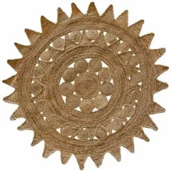 Vloerkleed Jute Sun (120Cm) Madam Stoltz