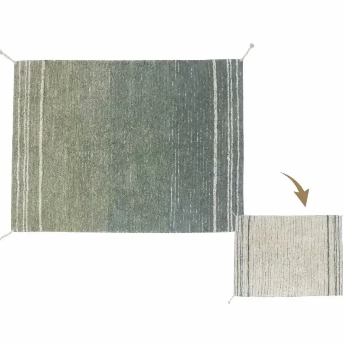 Vloerkleed Reversible Twin Vintage Blue 120X160Cm Lorena Canals