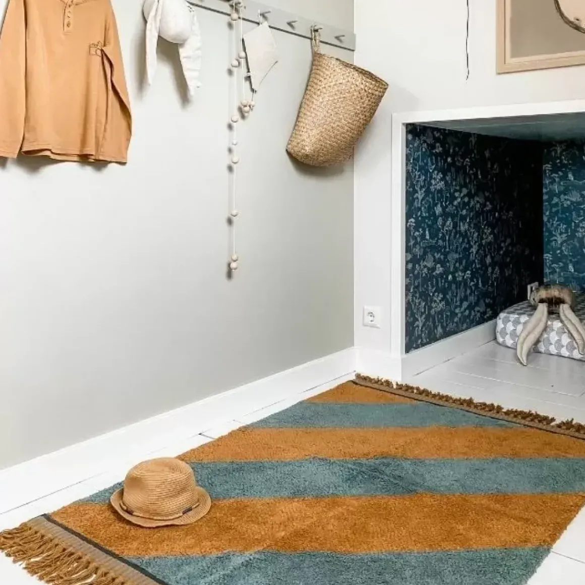 Vloerkleed Tim Petrol (130X90Cm) Tapis Petit