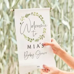 Welkomstbanner Met Stickers Botanical Baby Ginger Ray