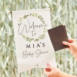 Welkomstbanner Met Stickers Botanical Baby Ginger Ray