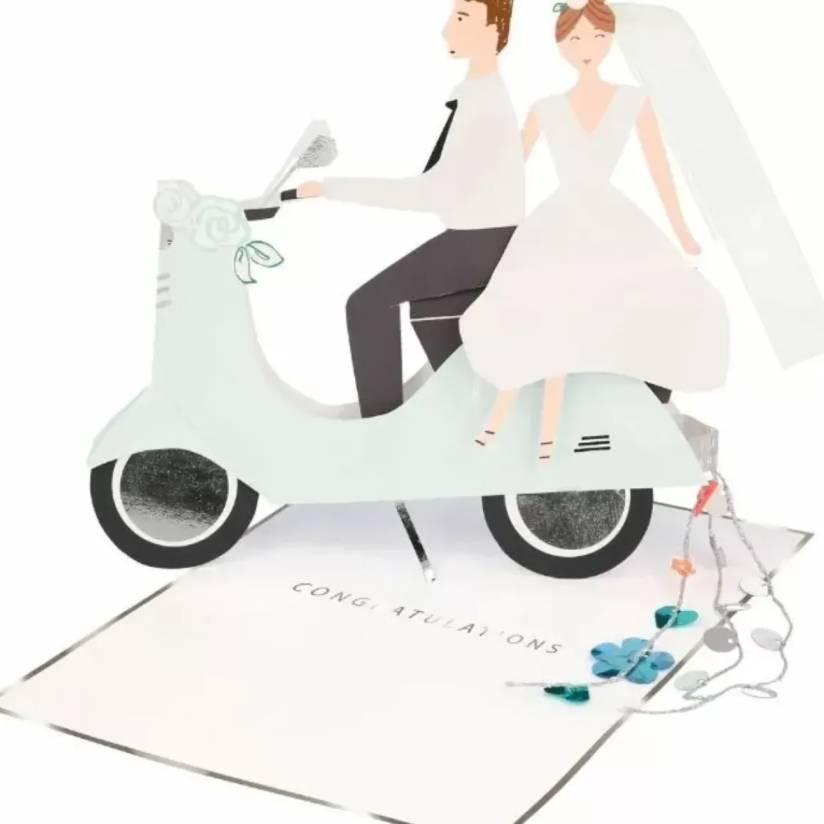 Wenskaart Scooter Couple Meri Meri
