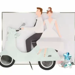 Wenskaart Scooter Couple Meri Meri
