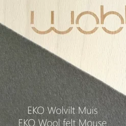 Wobbel Original Blank Gelakt Met Vilt Muis